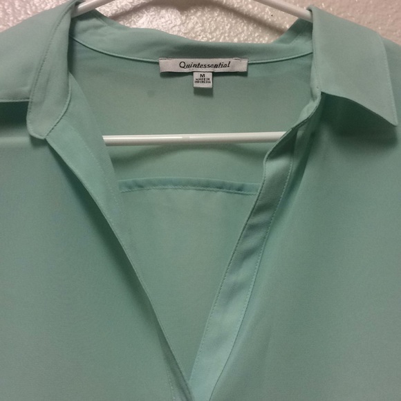 Sheer woven quintessential top size M - Picture 4 of 5